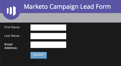 marketo vista previa del formulario